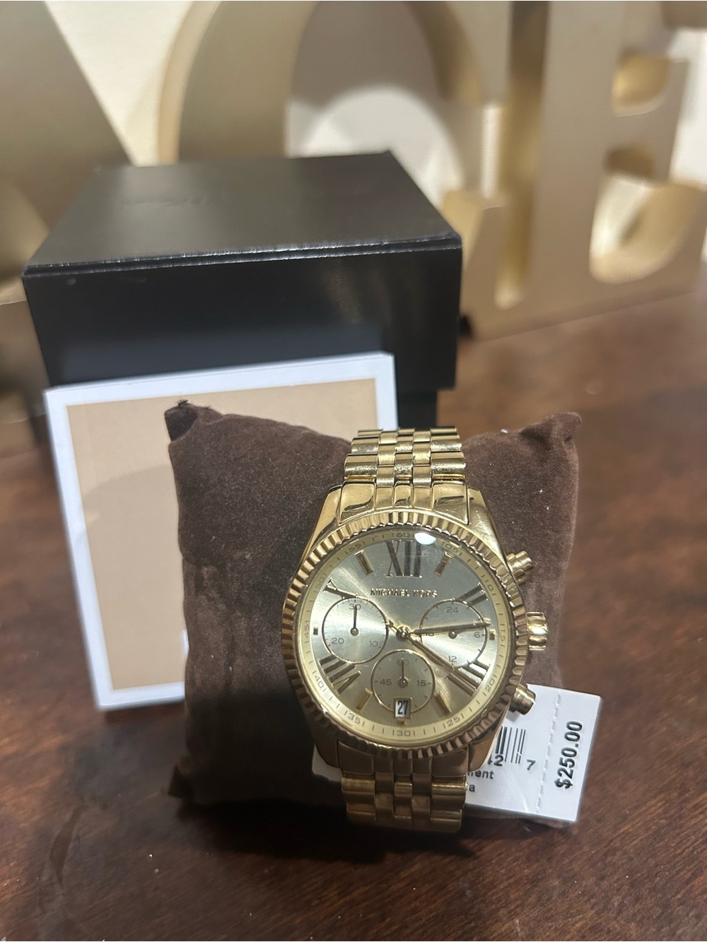 Michael Kors Gold Men’s Chronograph Bracelet Watch